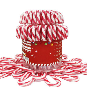 Vente en gros de cannes de bonbon à la menthe 12g personnalisées multicolores 100 pièces/pot de sucettes de bonbon dur à la saveur fruitée bonbons de cannes de bonbon bonbons - Product Image 3