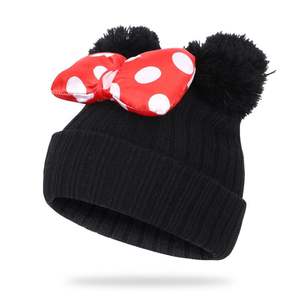 Nuevo Gorro de Punto para Niños, Gorro Cálido con Orejeras de <span class=keywords><strong>Mickey</strong></span> Mouse, Gorro Grueso para Bebé para el Invierno - Product Image 2
