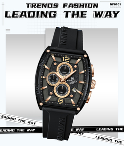 นาฬิกา NAVIFORCE 6101 สำหรับผู้ชาย แฟชั่นกีฬา นาฬิกาควอตซ์ สายซิลิโคน เรืองแสง กันน้ำ 5ATM ขายส่ง - Product Image 5