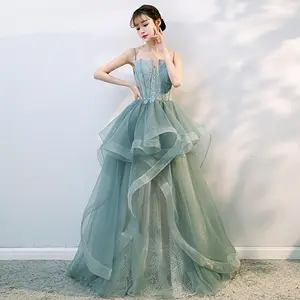 teal gown