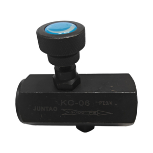 Vanne de régulation de débit série KC KC-02 KC-03 <span class=keywords><strong>3</strong></span>/<span class=keywords><strong>8</strong></span> KC-04 KC-06, interrupteur de pression, vanne d'accélération, vanne de retenue <span class=keywords><strong>hydraulique</strong></span> unidirectionnelle - Product Image 1