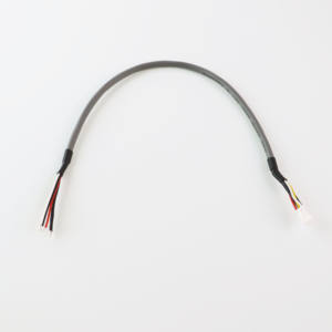 Жгут проводов, изготовленный на заказ, PH 2,0 2*2P, женский корпус, двухрядный, для открытого конца, полосатые, серые, оригинальные жгуты проводов - Product Image 1