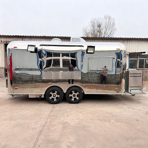 Carrito de Venta Ambulante de Acero Inoxidable de 4 Ruedas para Mercado Nocturno, Comida Rápida, Bebidas Frías, Helados, Servicio de Snacks - Product Image 5