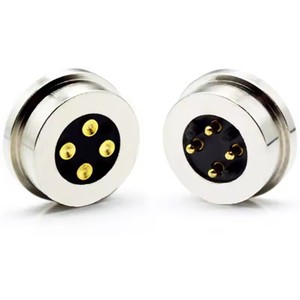 Conector Magnético de 5 Pines con Placa de Circuito, Circular, Resistente al Agua, 3/4 Pines, Base de Carga Magnética de Contacto Fuerte, Conectores Macho y Hembra - Product Image 5