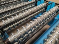 Machine de formage à rouleaux pour panneaux de toiture en acier ondulé trapézoïdal IBR, monocouche, PPGL/PPGI/GL/GI
