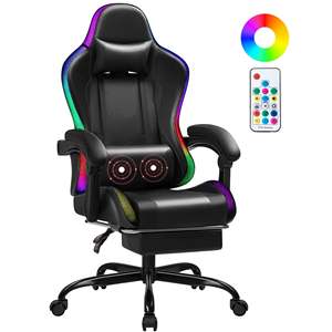 AJUNION Großhandel <span class=keywords><strong>Gaming</strong></span> <span class=keywords><strong>Chair</strong></span> High Back Racing Gamer Stuhl mit RGB-Beleuchtung Verstellbare Armlehnen Esport <span class=keywords><strong>Chair</strong></span> <span class=keywords><strong>Gaming</strong></span> Furniture - Product Image 1