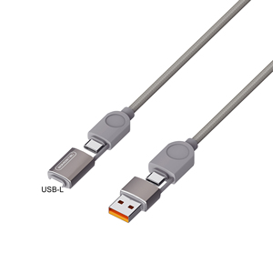 Somostel 100W 4-en-1 <span class=keywords><strong>Cable</strong></span> de datos de nailon trenzado de carga rápida magnética Tipo-C <span class=keywords><strong>Cable</strong></span> de cargador USB <span class=keywords><strong>para</strong></span> <span class=keywords><strong>iPhone</strong></span> y otros dispositivos USC - Product Image 5