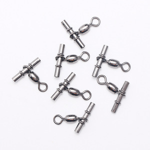 Anillo Giratorio de Latón Estilo Japonés, Conector de Línea de Pesca de 3 Vías para Pesca de Grandes Peces en Agua Dulce y Salada - Product Image 3
