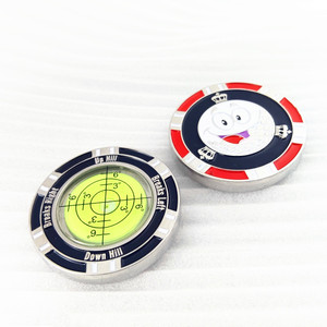 Venta al por mayor moderna arcilla juego de fichas de póquer marcador de pelota de golf personalizado Casino Monte Carlo metal cerámica chapado técnica de hierro recuerdos - Product Image 4