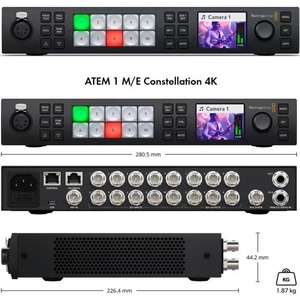 USD2428 livraison gratuite BMD <span class=keywords><strong>ATEM</strong></span> 1 M/E Constellation <span class=keywords><strong>4K</strong></span> conception magique noire <span class=keywords><strong>Production</strong></span> en direct rapide événements <span class=keywords><strong>Studio</strong></span> diffusion en direct - Product Image 5