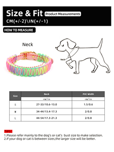 Nuovo Elegante Collare per Cani in PVC, Design Personalizzabile e Regolabile, Decorazione di Lusso con Nastri, Chiusura con Fibbia per Cani Piccoli/Medi - Product Image 5