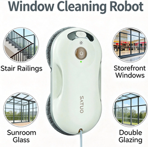 <span class=keywords><strong>Robot</strong></span> aspirateur ultra-fin <span class=keywords><strong>pour</strong></span> la maison, avec deux jets d'eau, pratique, <span class=keywords><strong>robot</strong></span> nettoyeur de fenêtres <span class=keywords><strong>pour</strong></span> usage domestique - Product Image 2