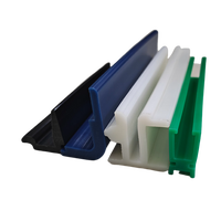 Prix bon marché Extrusion Uhmwpe profilé en plastique bandes d'usure bande d'usure verte personnalisée Uhmwp Guide bande d'usure en plastique