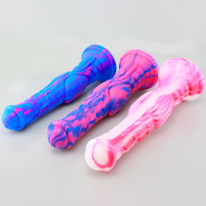 Grand Dildo Animal Réaliste en Forme de Pénis, Long et Coloré, Jouet Sexuel Anal pour Hommes, Femmes, Couples, Gays, Masturbation - Product Image 4