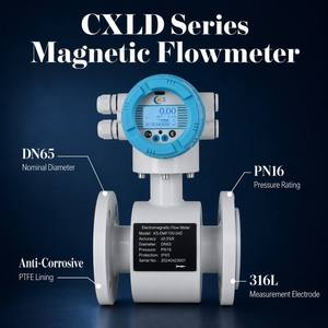 เครื่องวัดอัตราการไหล CXLD DN65 PN16, ตัววัดอัตราการไหลแบบมีฉนวน PTFE พร้อมอิเล็กโทรด 316L รองรับ RS485 Modbus - Product Image 2