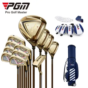 PGM NSR II Titanium High Rebound Angle Adjustable Professional Men Golf Clubs Complete Set with Fashion Travel Golf Bag