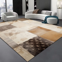 Tapis lavable antidérapant à poils ras, doux et moelleux, de bonne qualité, pas cher, pour salon et chambre à coucher
