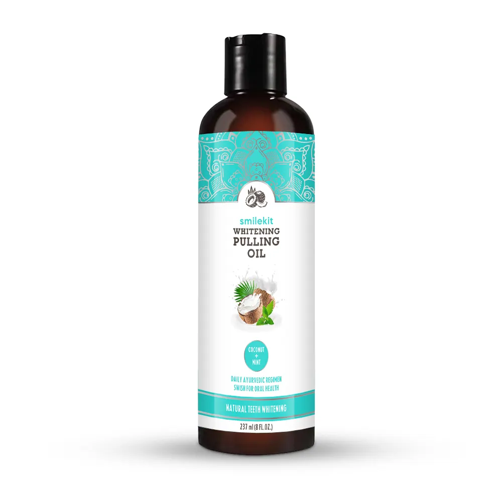 Private Label Oral Oil Pulling with Coconut   Peppermint Oil Natural Alcohol Free Mouthwash