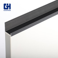 Poignées de porte d'armoire en alliage d'aluminium moderne de haute qualité pour accessoires de meubles de cuisine