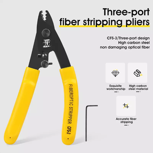 4 in1 مجموعة أدوات ألياف بصرية مقص جلد الألياف متجرد الثابتة طول التحكم CFS-3 كابل ضوئي المتعرية - Product Image 4