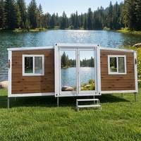 Maison préfabriquée moderne de 20, 30 ou 40 pieds, alimentée à l'énergie solaire, petite maison conteneur extensible pour usage résidentiel