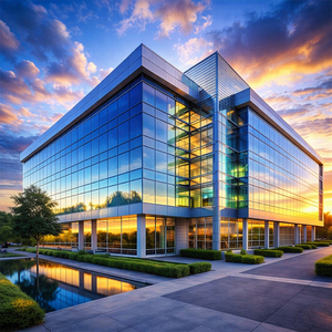 อาคารที่พักอาศัย อาคารพาณิชย์ อาคารสำนักงานสามชั้น โครงสร้างเหล็กสำเร็จรูป ศูนย์การค้ากระจกสำเร็จรูป - Product Image 5