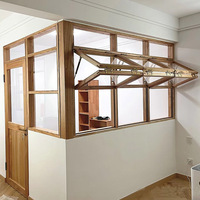 Ventanas Abatibles de Aluminio Huakangda con Rotura de Puente Térmico, Puertas para Balcones, Aislamiento Térmico, Diseño Minimalista