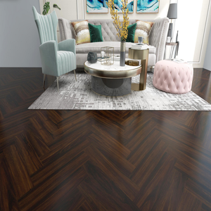 Plancher en <span class=keywords><strong>vinyle</strong></span> SPC à clipsage antidérapant, aspect bois gris, revêtement de sol PVC SPC pour bureau, maison, intérieur - Product Image 4