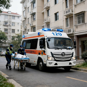 Ambulance de transport de patients Foton 4X2, type diesel/essence, pour secours d'urgence hospitalier, <span class=keywords><strong>prix</strong></span> direct usine - Product Image 3