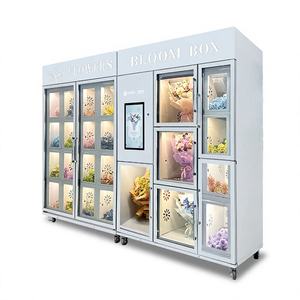 Máquina Expendedora de Flores Automática de Doble Capa de Vidrio Antivaho con Acero Inoxidable y Sistema de Pago con Monedas - Product Image 1