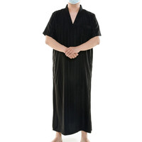 Vêtements islamiques Arabie Thobe Arabe Jubba pour Homme Homme Thobe Islamique Gamis Robe Musulmane Pyjama