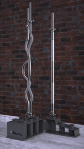 MDBuddy Support de barre d'haltères stable et peu encombrant Barre d'haltérophilie Stockage <span class=keywords><strong>vertical</strong></span> pour la salle de sport à domicile - Product Image 3