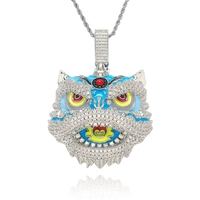 Pendentifs de mode Hip Hop Tête de Lion dansant de la culture traditionnelle chinoise, Bijoux unisexes