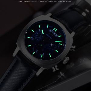 Reloj de Hombre de Cuarzo Luminoso a Prueba de Agua con Correa de Cuero y Esfera de Cristal con Caja de Aleación de Negocios de Lujo Benyar con Logotipo Personalizado OEM ODM en Oferta - Product Image 6