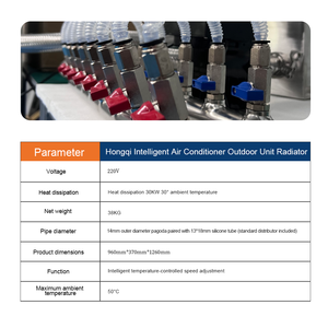 ドライクーラー付きエアコン室外機、自動温度制御、ファン速度調整可能、低騒音 - Product Image 3