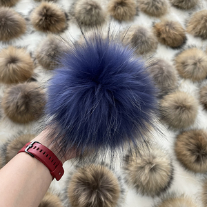 <span class=keywords><strong>Pompon</strong></span> en fourrure de raton laveur coloré 13cm-18cm, vente en <span class=keywords><strong>gros</strong></span>, chine, Offre Spéciale - Product Image 3