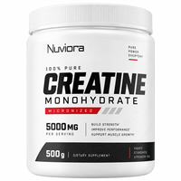 Créatine monohydrate en poudre 100% pure en gros pour les athlètes de gym, hommes et femmes, 500g, soutien à la puissance et à la force pendant l'entraînement, HALAL
