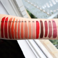 Tube de logo personnalisé plus en gros 15 nuances de maquillage végétalien brillant à lèvres imperméable de luxe nu vendeur de brillant à lèvres liquide rouge à lèvres