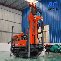 Foreuse hydraulique sur chenilles diesel pour puits profonds et applications géologiques, profondeur 260 m