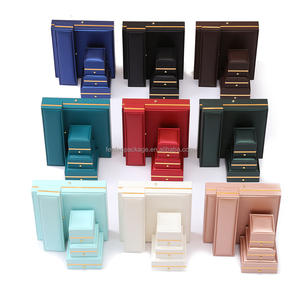 Sang trọng PU da Jewelry Display Box đối với đồ trang sức mỹ dây chuyền & bangls-thanh lịch Velvet-lót Quà Tặng trình bày trường hợp - Product Image 2