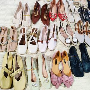 <span class=keywords><strong>Ballerine</strong></span> in Camoscio con Decorazioni in Strass e Perle Finte, Versatili e Comode, Slip-On con Punta Chiusa, Premium JackWen Factory - Product Image 2