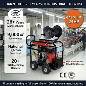 Nettoyeur <span class=keywords><strong>de</strong></span> canalisations à haute pression à essence 24HP 150Bar, nouveau modèle 2020, nettoyeur <span class=keywords><strong>de</strong></span> canalisations à haute pression - Product Image 4