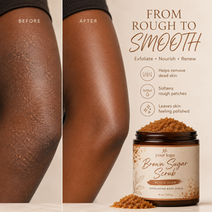 Exfoliante Corporal de Azúcar Moreno que Elimina la Piel Muerta Persistente, Deja una Piel Delicada y Suave, Hidrata y Nutre, para Todo Tipo de Piel - Product Image 4