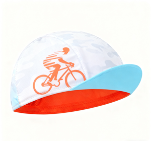 Casquette de cyclisme respirante en maille pliable de haute qualité, personnalisée, légère, imprimée, protection UV, polyester, séchage rapide, été - Product Image 4