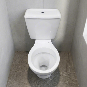 WC commercial deux pièces avec siège et raccords LLC – Ensemble WC complet - Product Image 2