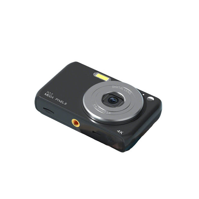 Matte Pocket Digital Camera Fixed Focus Digital Lens 50MP CMOS 4K Video 2.4 Inch LCD Built-In Flash Student Card Camera