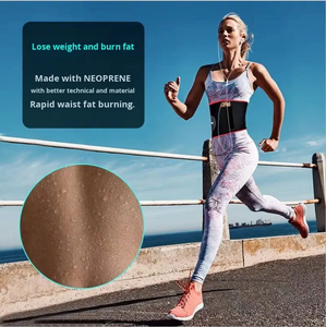 Gummi-Schweißgürtel für Männer und Frauen Fitness Lauf-Schweißfördernder Taillengürtel Bauchkontrolle Fettverbrennung Verstellbarer Lazy-Exercise-Gürtel - Product Image 5