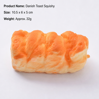 Jouet Squishy en forme de pain de simulation, à remontée lente, parfumé, anti-stress à presser, accessoire de boulangerie factice, cadeau de décompression pour enfants
