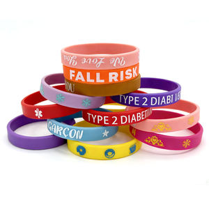 Bracelets en silicone personnalisés avec logo en gros, bracelets en silicone, bracelets en caoutchouc imperméables, bracelets de poignet - Product Image 2