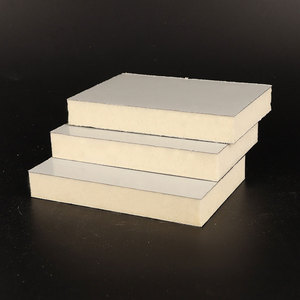 Isolation de façade extérieure ignifuge 100Mm Pu panneau sandwich en métal pour toit en <span class=keywords><strong>polyuréthane</strong></span> pour bâtiment de hall d'exposition - Product Image 2